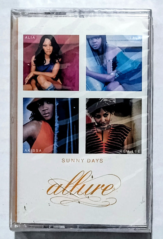 Allure - “Sunny Days” - CASSETTE TAPE NM/M (Sealed; crack in cover of case)