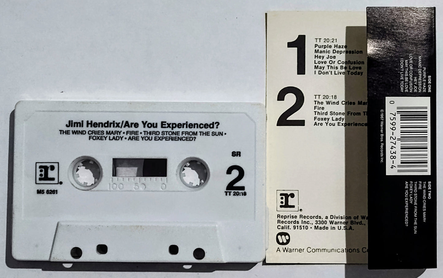 Jimi Hendrix - “Are You Experienced?” - CASSETTE TAPE VG/VG+