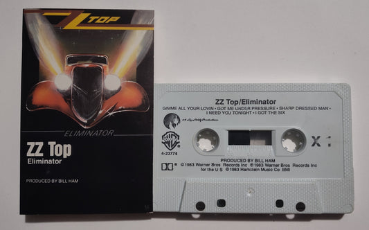ZZ Top - "Eliminator" - CASSETTE TAPE (DOLBY) G+/G+