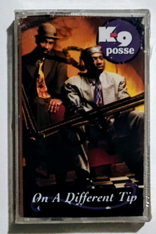 K-9 Posse - "On A Different Tip" - CASSETTE TAPE (DOLBY) M/M (Sealed; price written on cellophane- can be removed with alcohol)