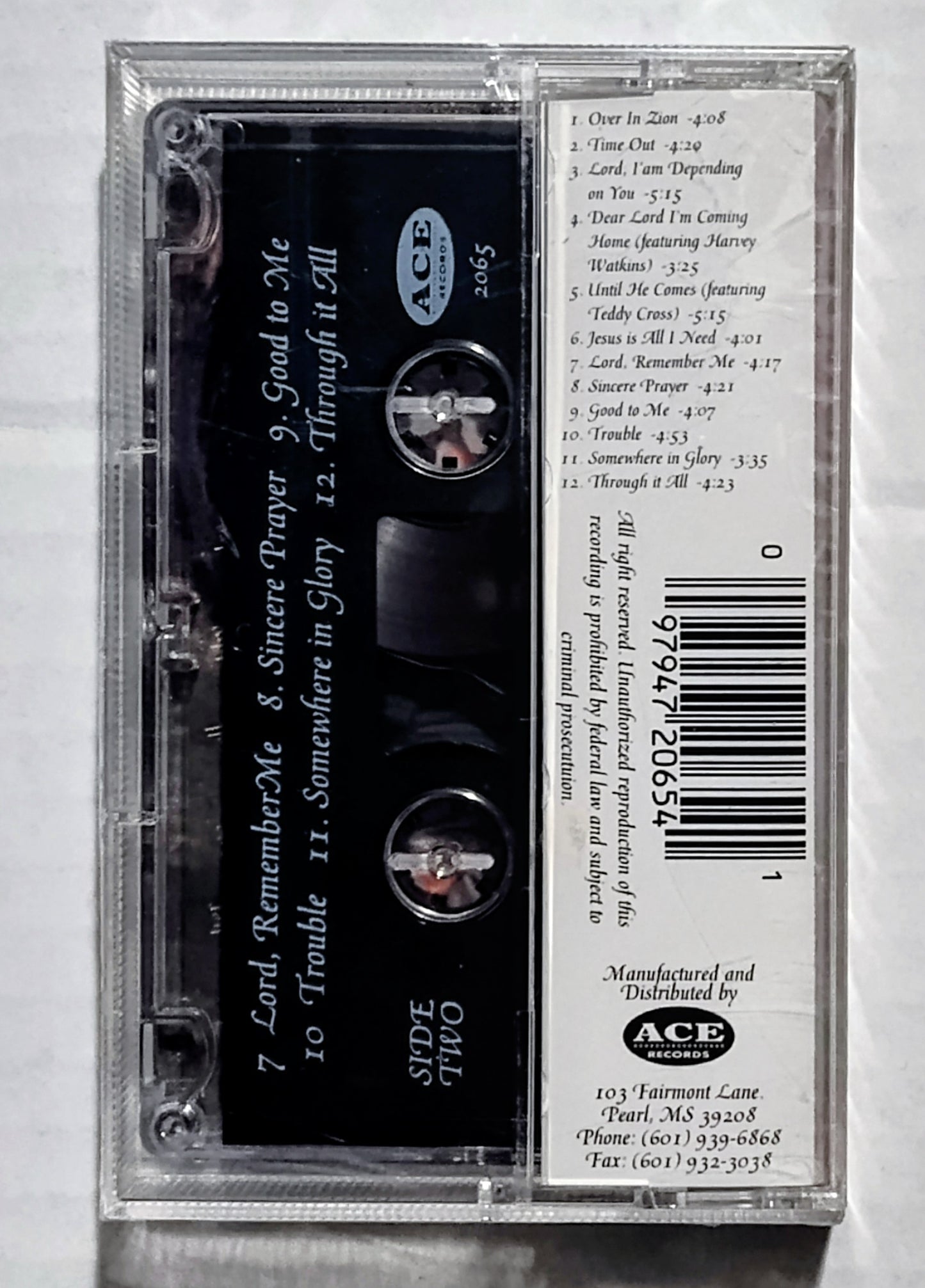 Racy Brothers - “Time Out” - CASSETTE TAPE NM/M (Scratchy cellophane, possible cracks in case)