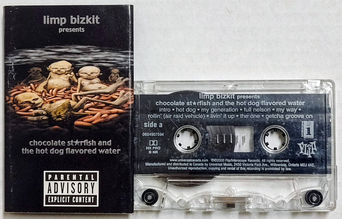 Limp Bizkit - “Chocolate Starfish And The Hot Dog Flavored Water” - CASSETTE TAPE VG/VG