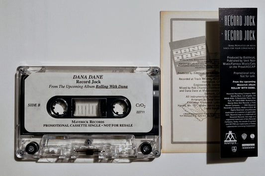 Dana Dane - "Record Jock" - CASSETTE TAPE (Single; promo; DOLBY HX PRO B NR) NM/NM