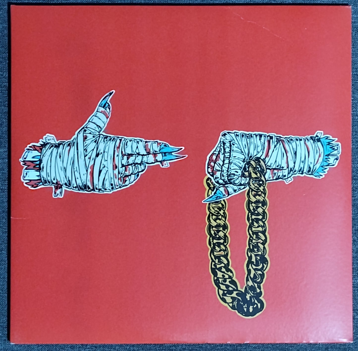 Run The Jewels - "Run The Jewels 2" - VINYL RECORD (Reissue; Red Marble Vinyl) VG+/NM