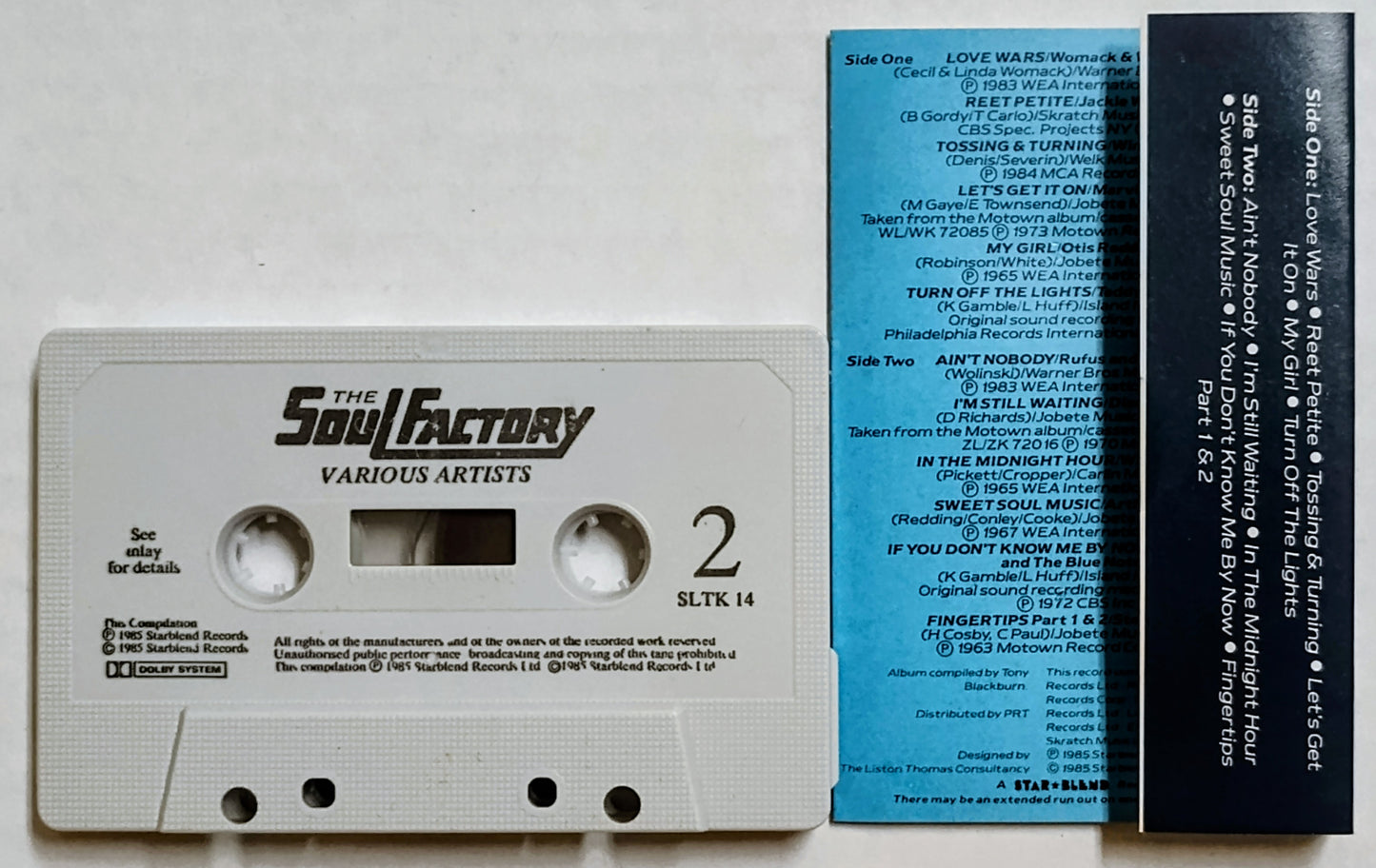Various Artists - “The Soul Factory 1” - CASSETTE TAPE VG+/VG+