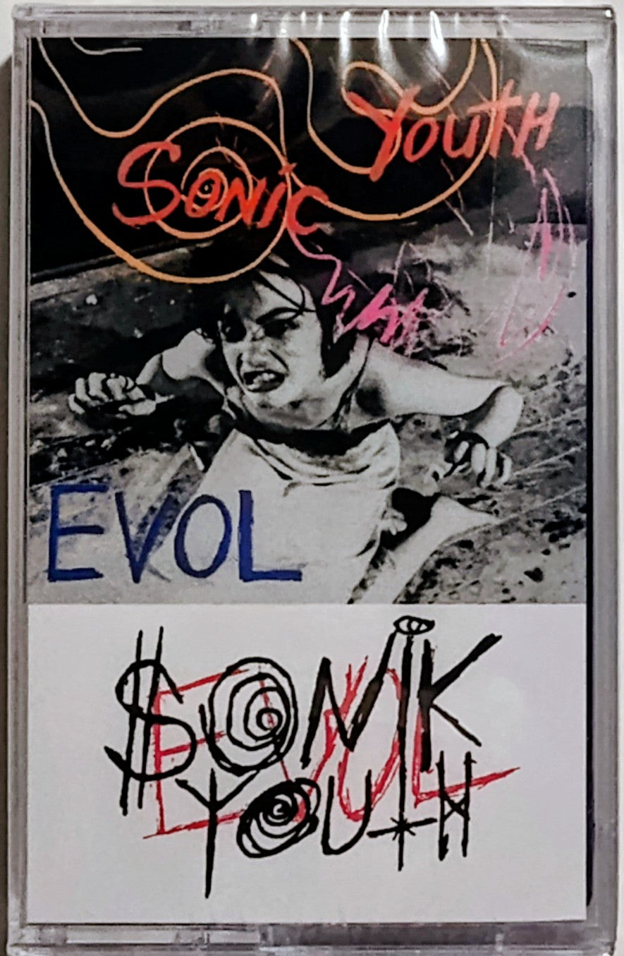 Sonic Youth - "Evol (Reissue)" - INDIE CASSETTE TAPE (Translucent blue shell) M/M (Sealed)