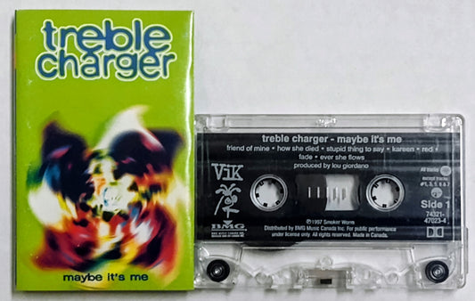 Treble Charger - “Maybe It’s Me” - CASSETTE TAPE (Canada; Clear shell) VG/VG+ *🚨*