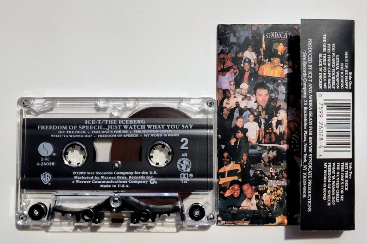 Ice-T - "The Iceberg" - CASSETTE TAPE (AR; DOLBY HX PRO B NR) VG+/VG+