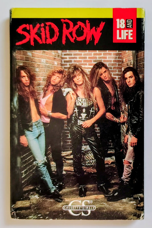 Skid Row - “18 And Life” - CASSETTE TAPE (Single) G+/VG+