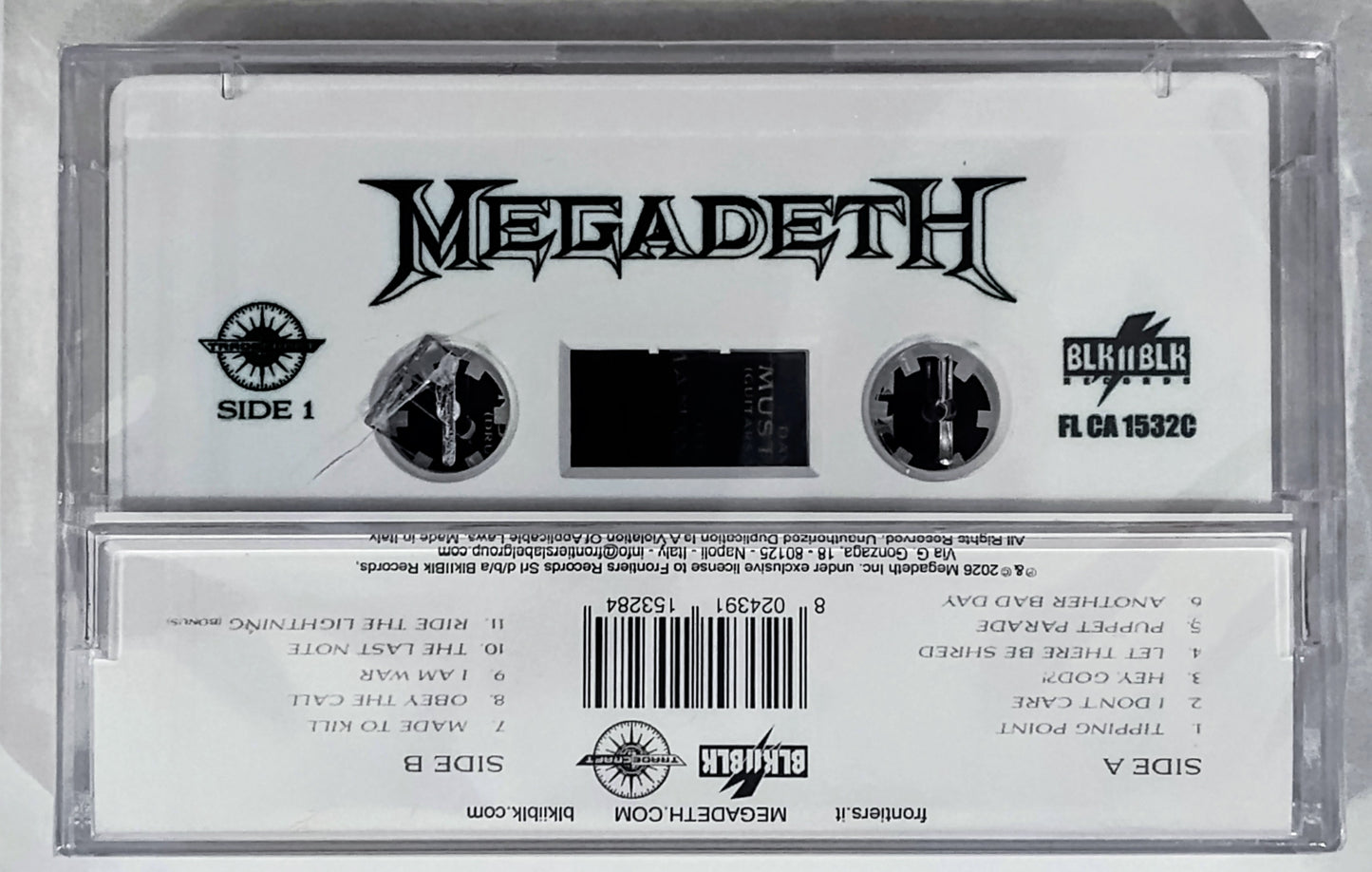 Megadeth - “Megadeth” - CASSETTE TAPE NM/M (Sealed; crack on back of case)