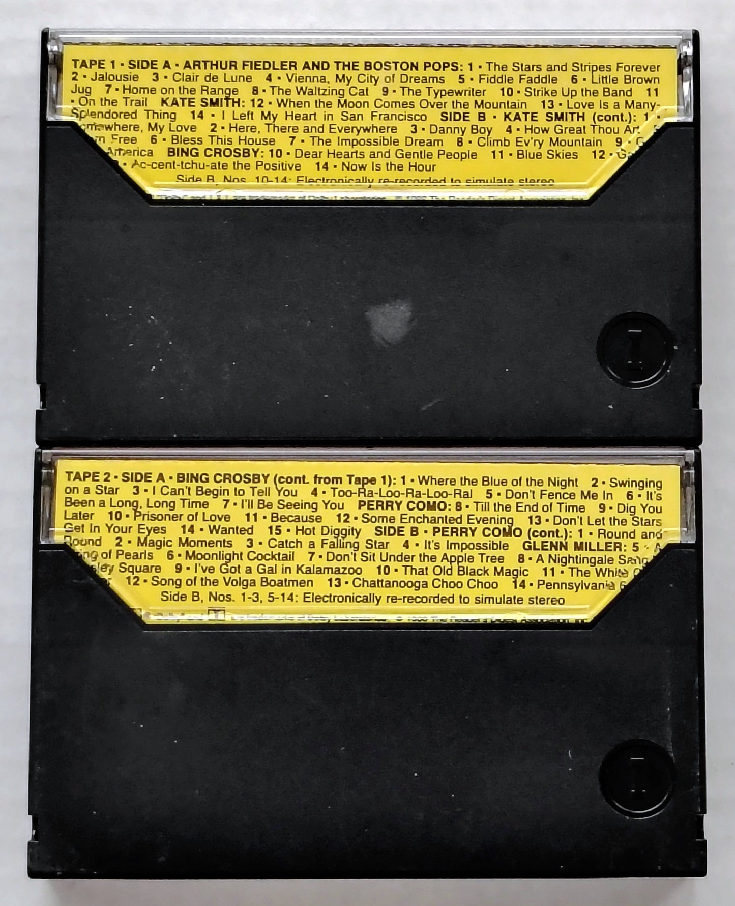 Various Artists - "Legendary Performers" - CASSETTE TAPE (2x) VG+/VG+