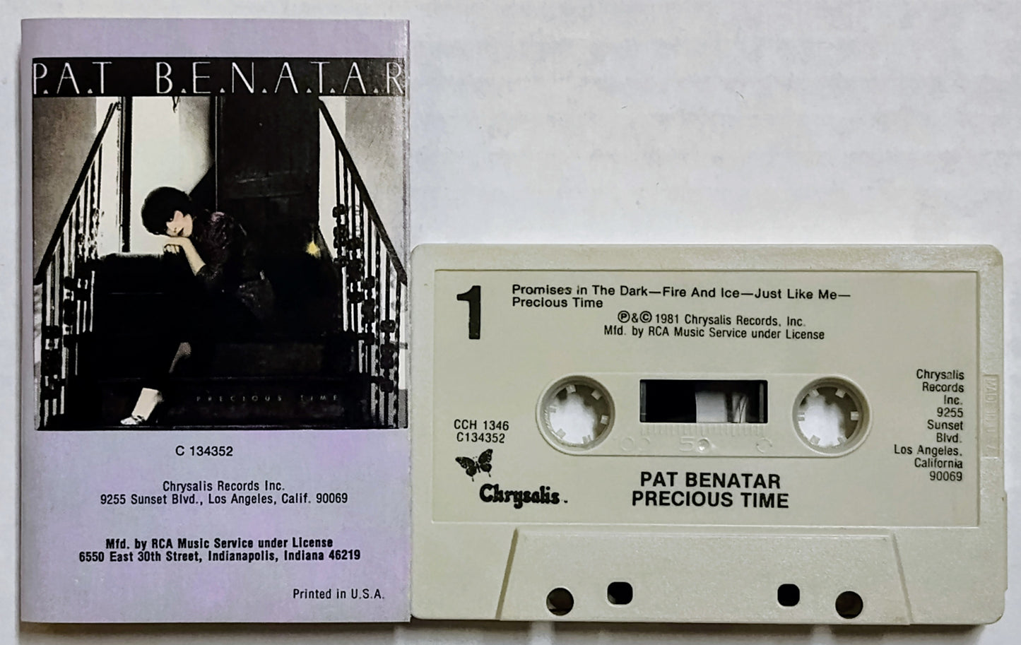 Pat Benatar - “Precious Time” - CASSETTE TAPE (RCA Club) VG+/VG+