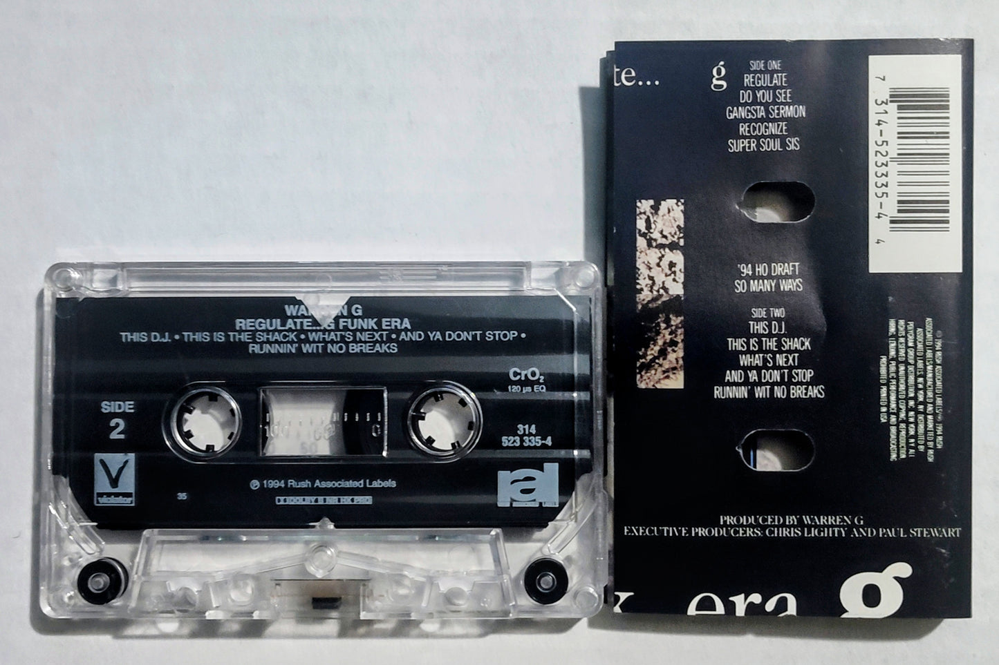 Warren G - "Regulate...G Funk Era" - CASSETTE TAPE (Chrome) VG+/VG+