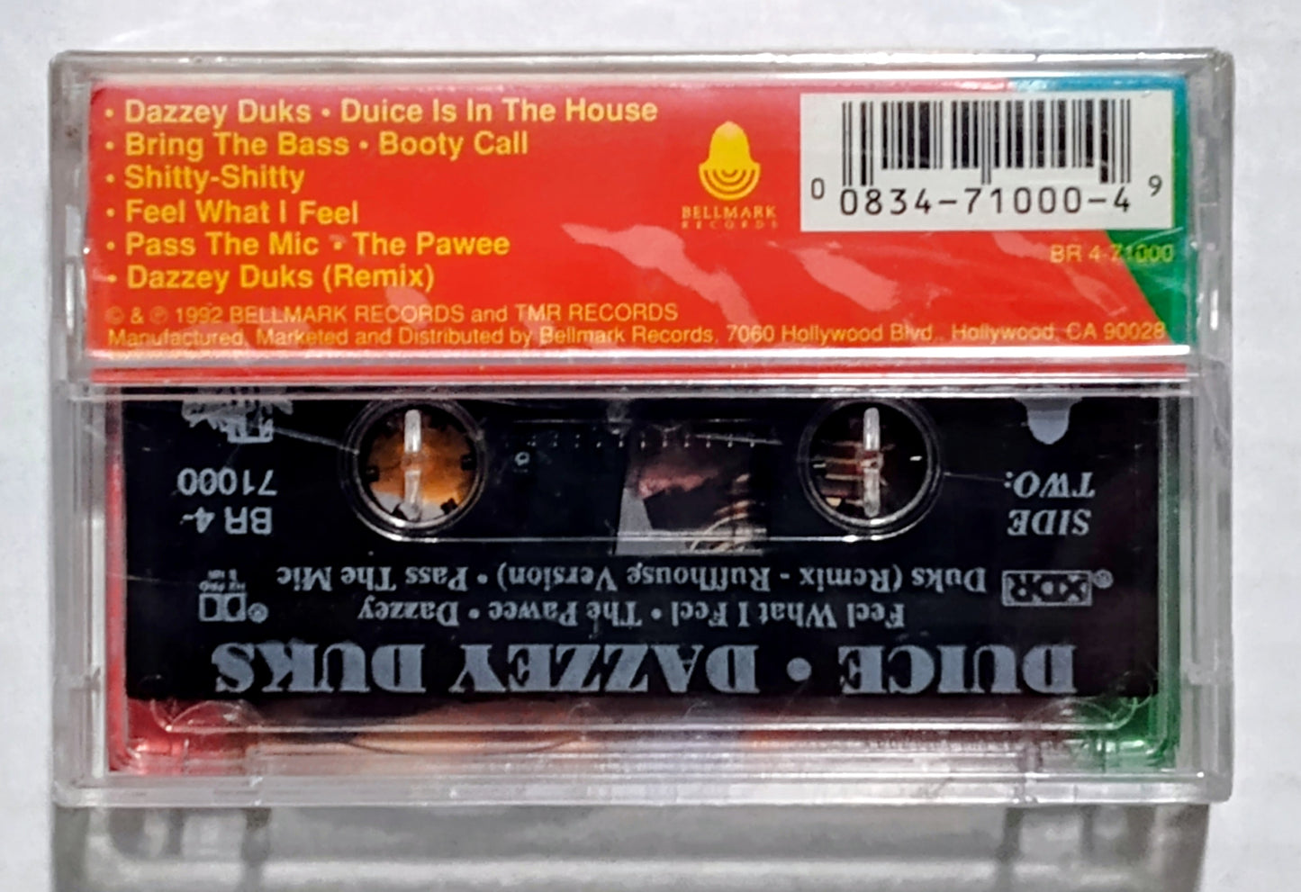 Duice - “Dazzey Duks” - CASSETTE TAPE NM/M (Sealed; lightstruck spine; small crack on underside of case)