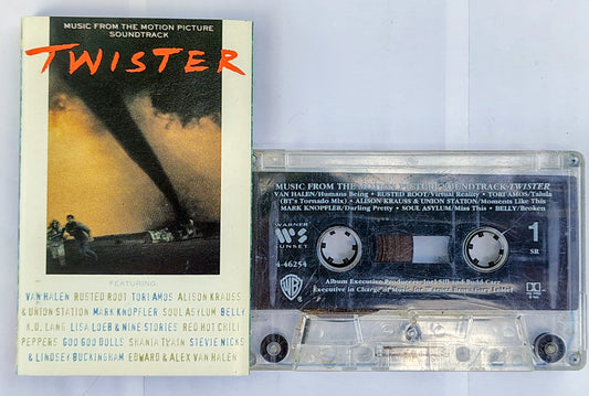 Various Artists (Van Halen, Tori Amos + More) - “Twister Soundtrack” - CASSETTE TAPE VG+/G+ *🚨*