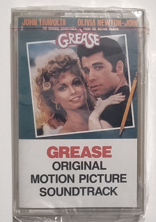 Various Artists - "Grease Soundtrack" - CASSETTE TAPE (DOLBY HX PRO) NM/M (Sealed; broken seal)