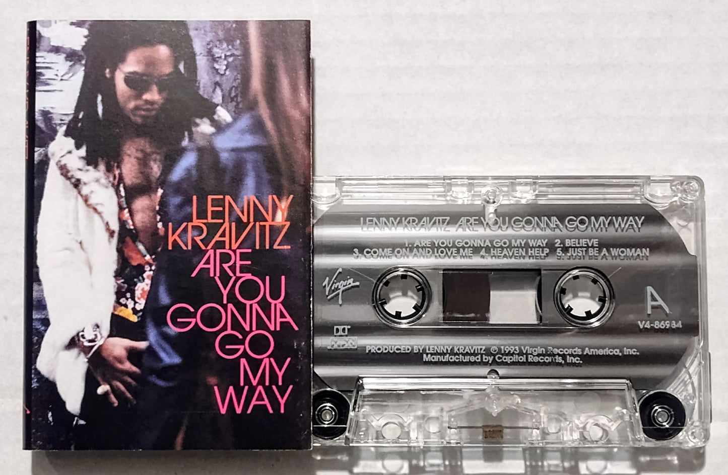 Lenny Kravitz - “Are You Gonna Go My Way” - CASSETTE TAPE VG+/VG+