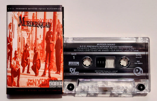 Murder Squad - "S.C.C. Presents Murder Squad Nationwide" - CASSETTE TAPE (Chrome; DOLBY HX PRO B NR) VG+/NM