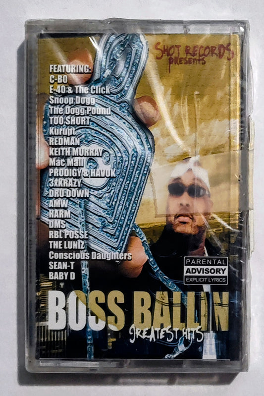 Various Artists - "Boss Ballin' 3: The Best In The Business (Greatest Hits)" - CASSETTE TAPE M/M (Sealed; security device taped to side)