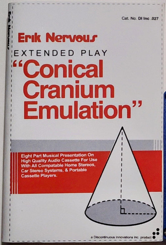 Erik Nervous - "Conical Cranium Emulation (EP)" - INDIE CASSETTE TAPE NM/NM