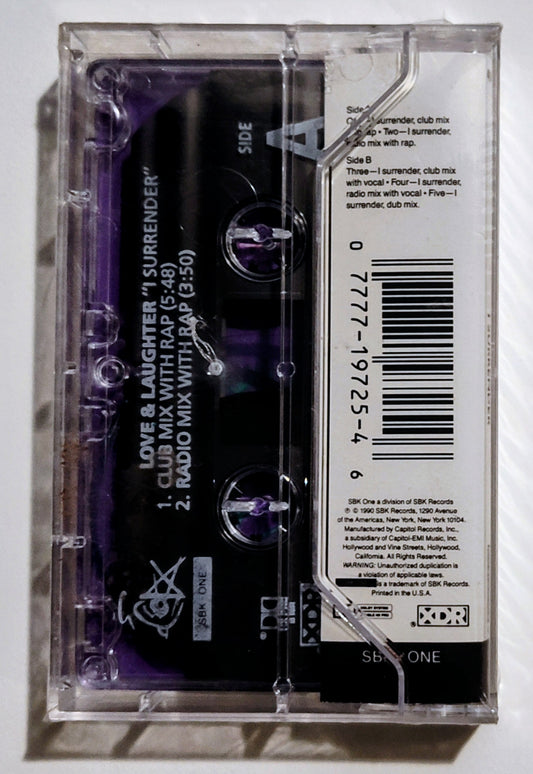 Love & Laughter - "I Surrender" - CASSETTE TAPE (Maxi Single) M/M (Sealed)