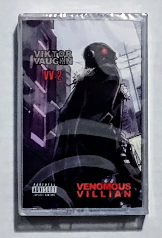 MF Doom As Viktor Vaughn - “Venomous Villain 2” - CASSETTE TAPE (Italy “Fan Club” Import; has misprinted "Villain" as "Villian") M/M (Sealed)