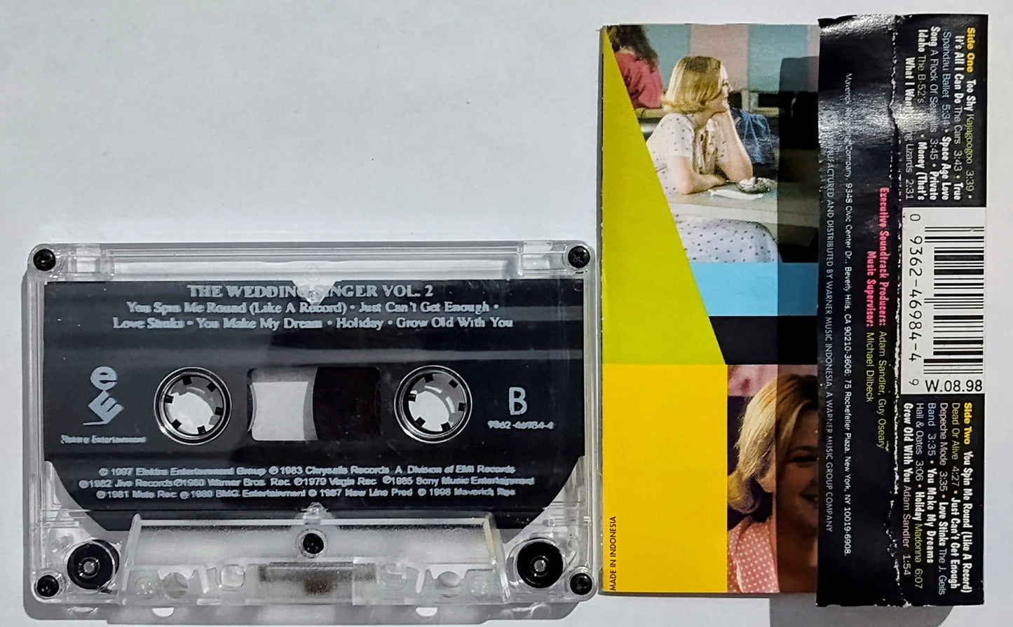 Various Artists - “The Wedding Singer (Volume 2)” - CASSETTE TAPE (Indonesia) G+/VG