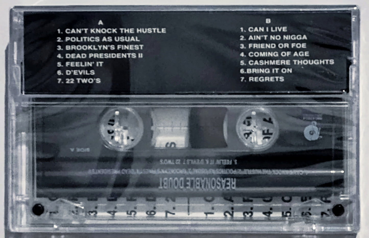 Jay-Z - “Reasonable Doubt” - CASSETTE TAPE (Italy “Fan Club” Import) M/M (Sealed)