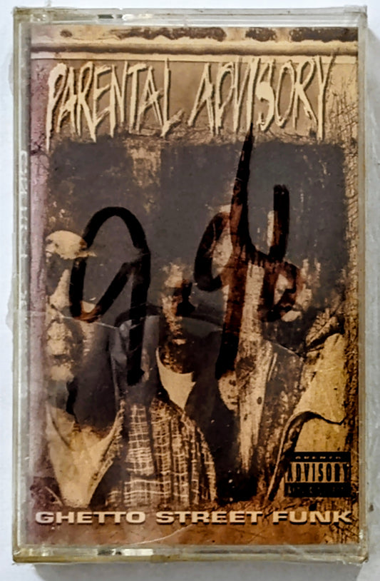 Parental Advisory - "Ghetto Street Funk" - CASSETTE TAPE NM/M (Sealed; torn cellophane; price written on cellophane)