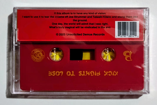 Burgers, The - "Kick Fights To Lose" - INDIE CASSETTE TAPE (Cassette Week 2025 Release) M/M (Sealed)