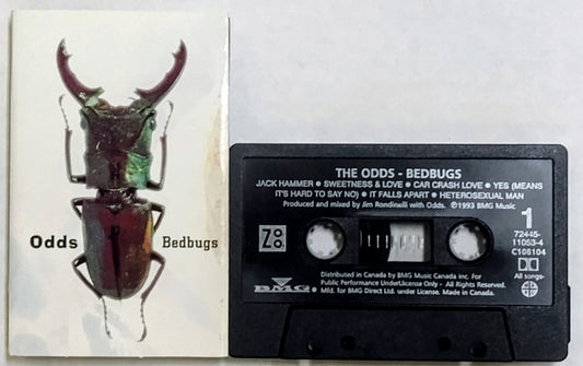 Odds, The - “Bedbugs” - CASSETTE TAPE (Canada; black shell) G+/VG+ *🚨*
