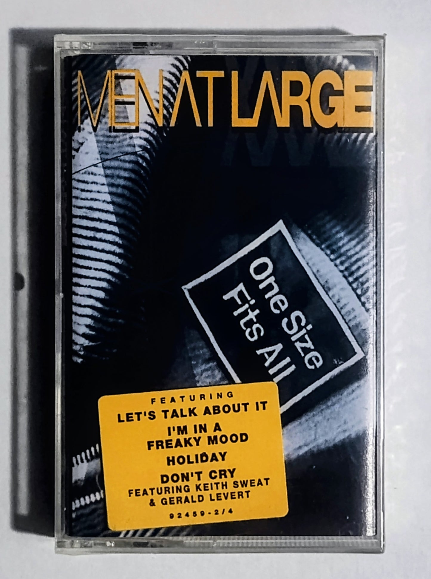 Men At Large - “One Size Fits All” - CASSETTE TAPE M/M (Sealed with hype sticker)
