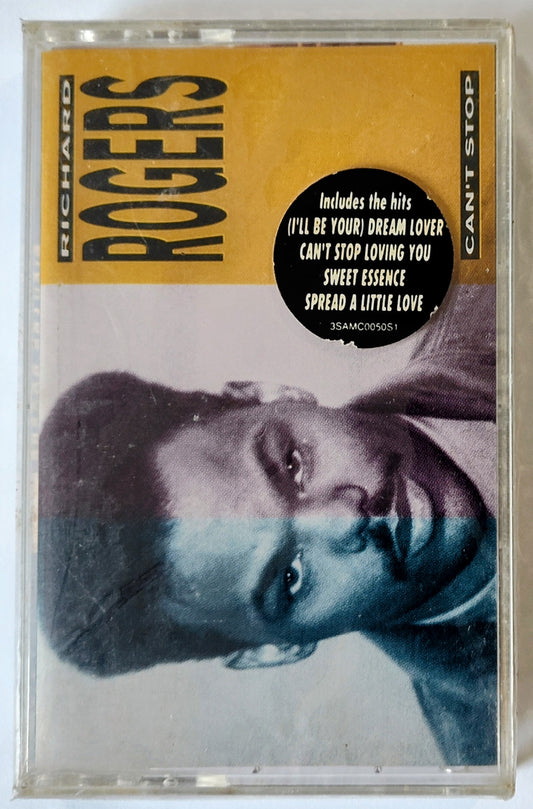 Richard Rogers - “Can’t Stop” - CASSETTE TAPE NM/M (Sealed; possibly lightstruck)
