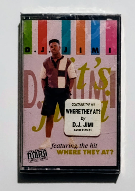 D.J. Jimi - "It's Jimi" - CASSETTE TAPE NM/M (Sealed with hype sticker; tiny crack in spine of case)
