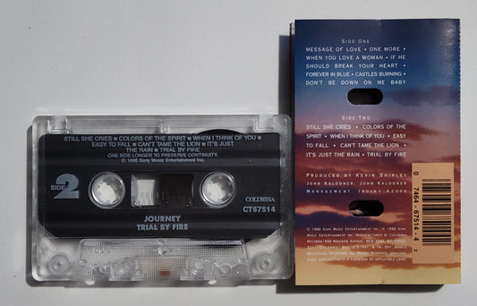 Journey - "Trial By Fire" - CASSETTE TAPE VG+/VG+
