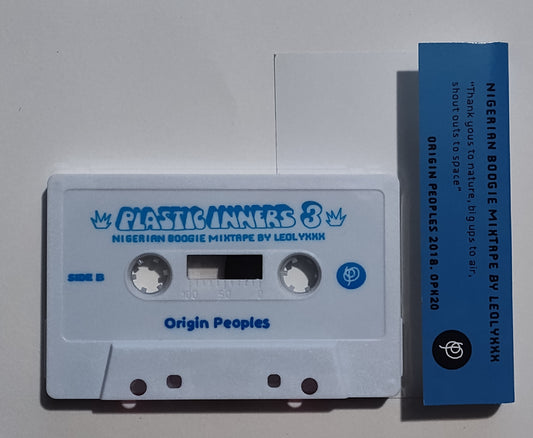 Leolyxxx - "Plastic Inners 3 (Nigerian Boogie Mixtape)" - INDIE CASSETTE TAPE (Origin Peoples) NM/NM