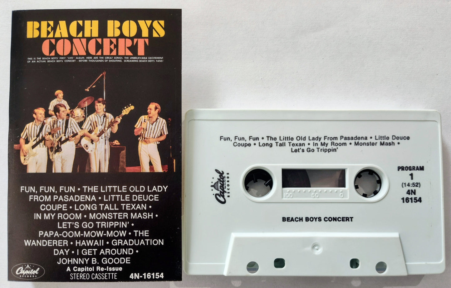 Beach Boys - “Concert” - CASSETTE TAPE VG+/VG+