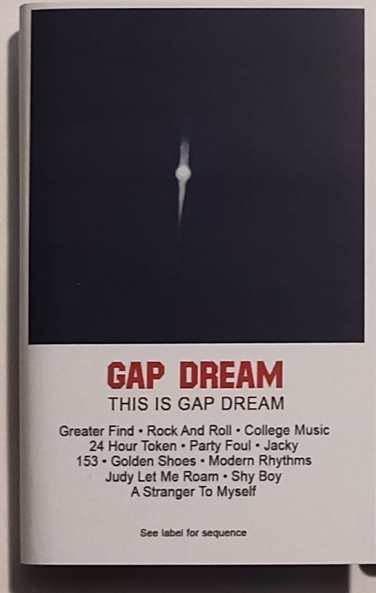 Gap Dream - "This Is Gap Dream" - INDIE CASSETTE TAPE (Black shell) M/M (New; not sealed)