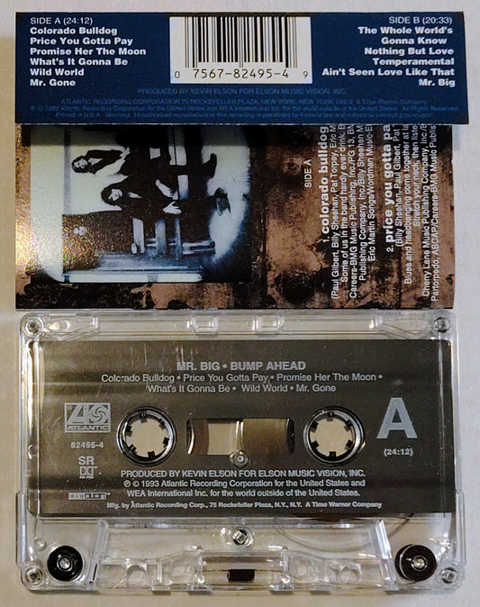 Mr Big - “Bump Ahead” - CASSETTE TAPE VG+/VG+