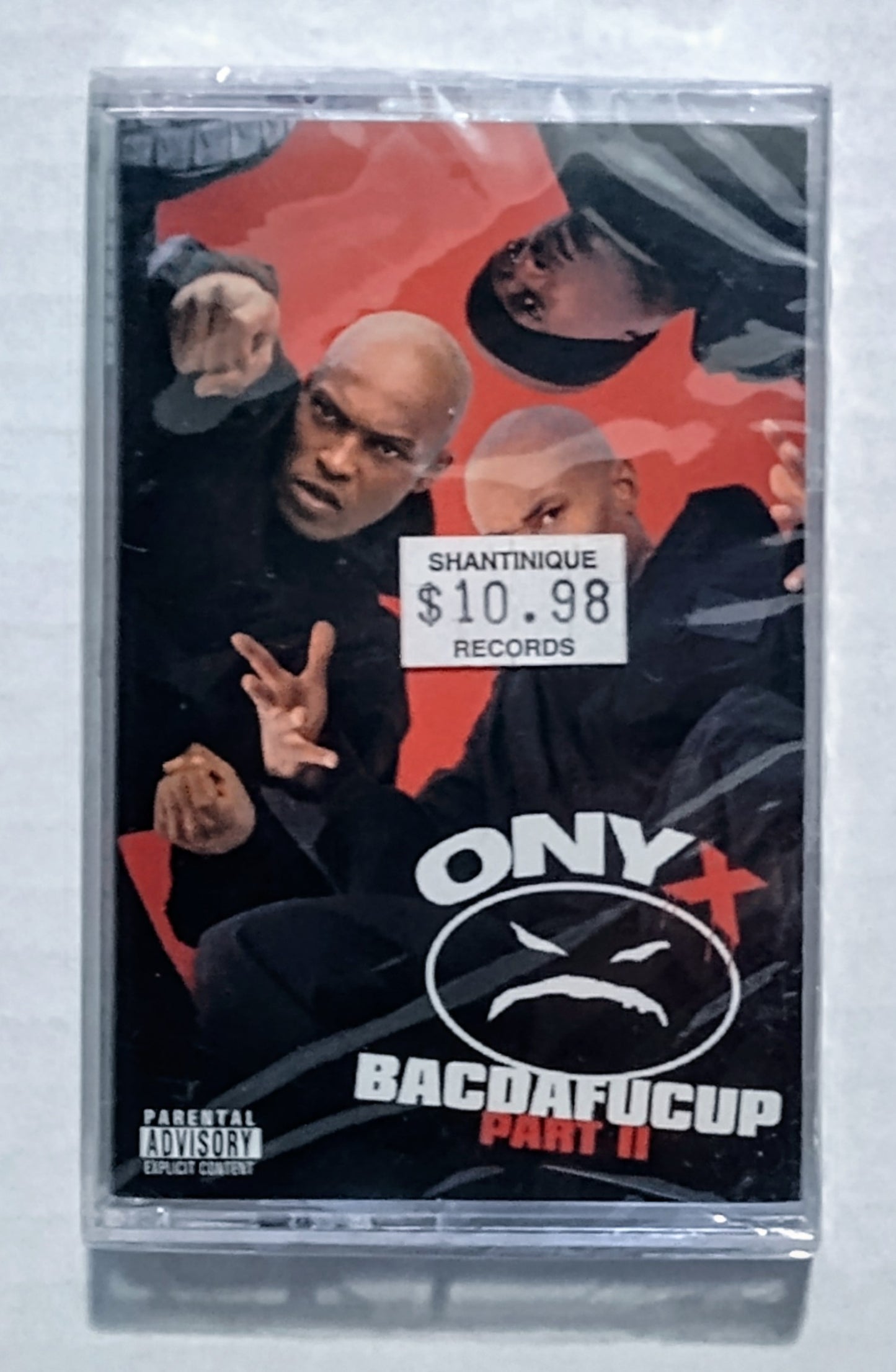 Onyx - “BACDAFUCUP PART II” - CASSETTE TAPE M/M (Sealed; small scratch on lower front of cellophane that looks like a crack)