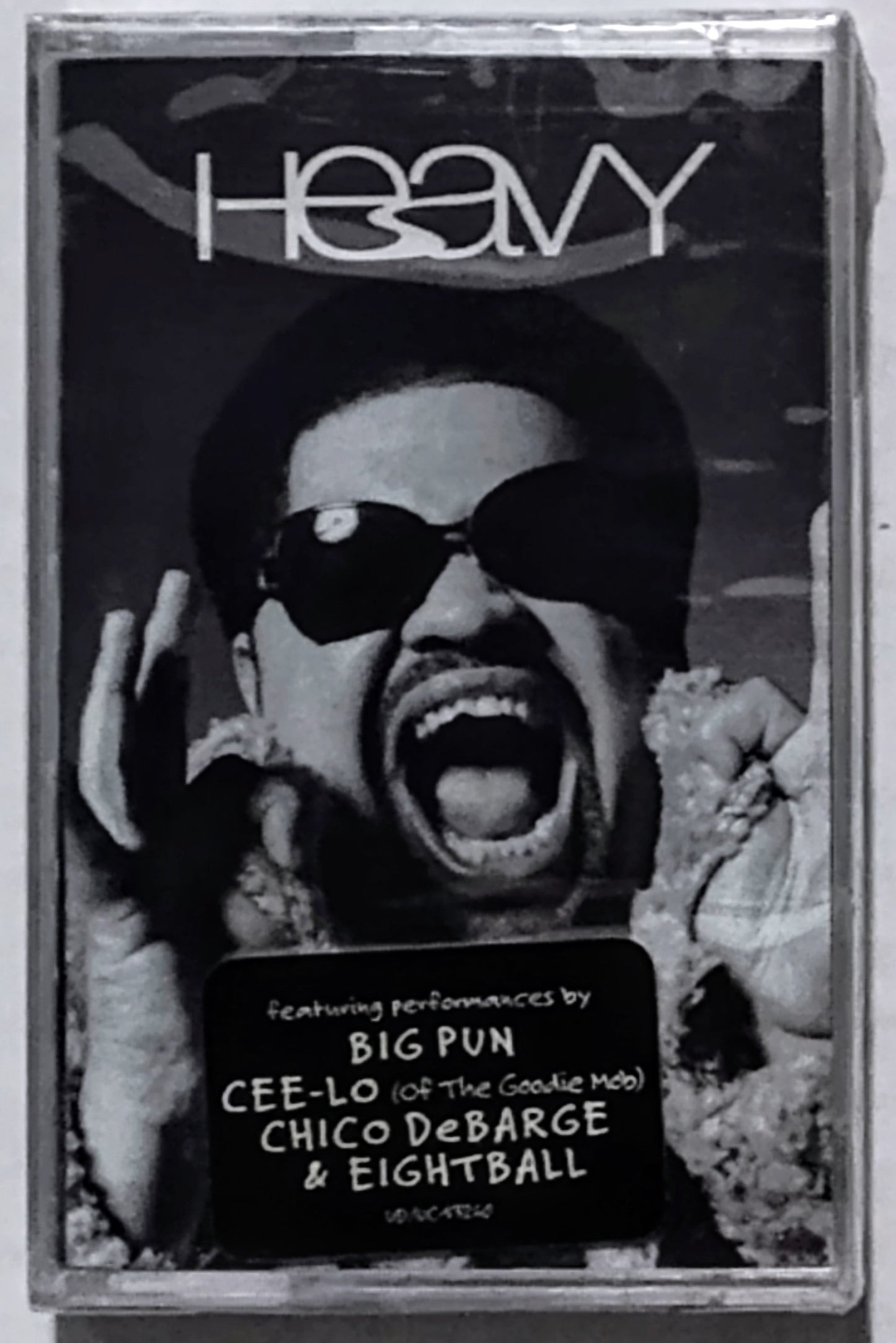 Heavy D - “Heavy” - CASSETTE TAPE NM/M (Sealed with hype sticker; small holes torn in cellophane)