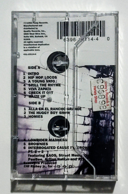 A Lighter Shade Of Brown - "Hip Hop Locos" - CASSETTE TAPE VG+/M (Sealed; drill hole in spine)