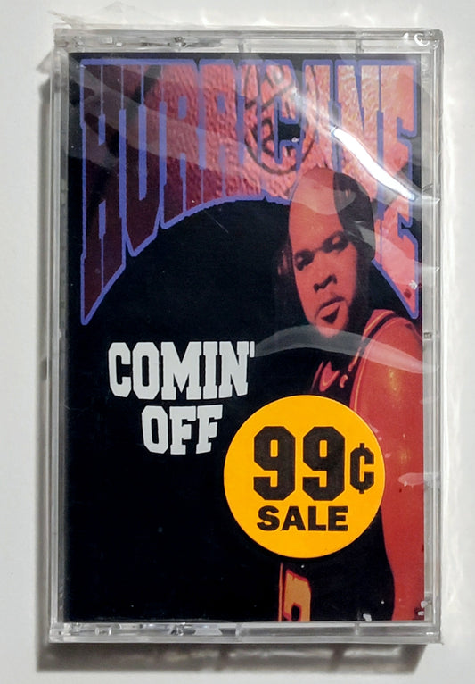 Hurricane - "Comin' Off" - CASSETTE TAPE (Maxi) NM/M (Sealed; loose seal; tiny crack on back of case)