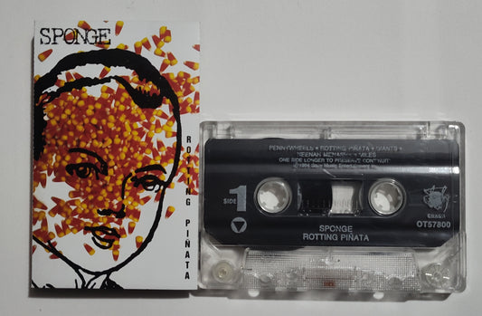 Sponge - "Rotting Piñata" - CASSETTE TAPE VG+/VG+