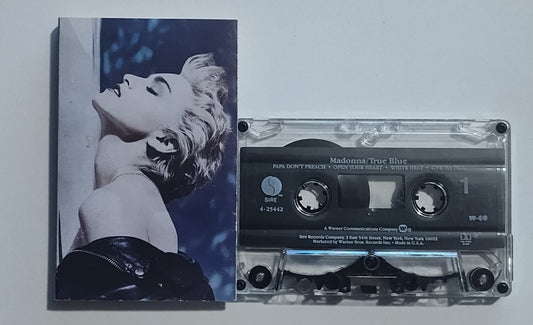 Madonna - "True Blue" - CASSETTE TAPE (DOLBY HX PRO B NR) VG+/VG+