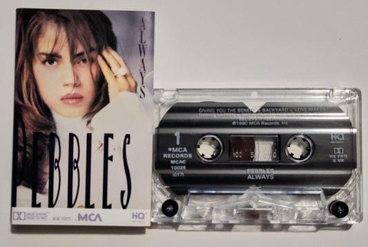 Pebbles - "Always" - CASSETTE TAPE (DOLBY HX PRO B NR) VG+/VG+