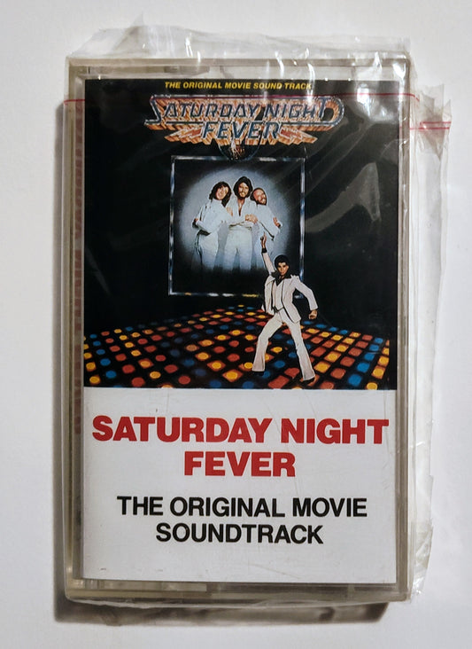 Various Artists - "Saturday Night Fever Soundtrack" - CASSETTE TAPE NM/M (Sealed; seal is falling apart)