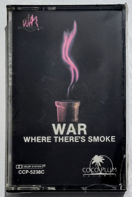 War - “Where There’s Smoke” - CASSETTE TAPE NM/M (Sealed; crack in cover)