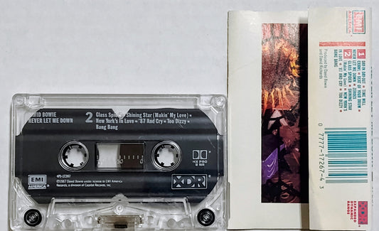 David Bowie - “Never Let Me Down” - CASSETTE TAPE VG/VG