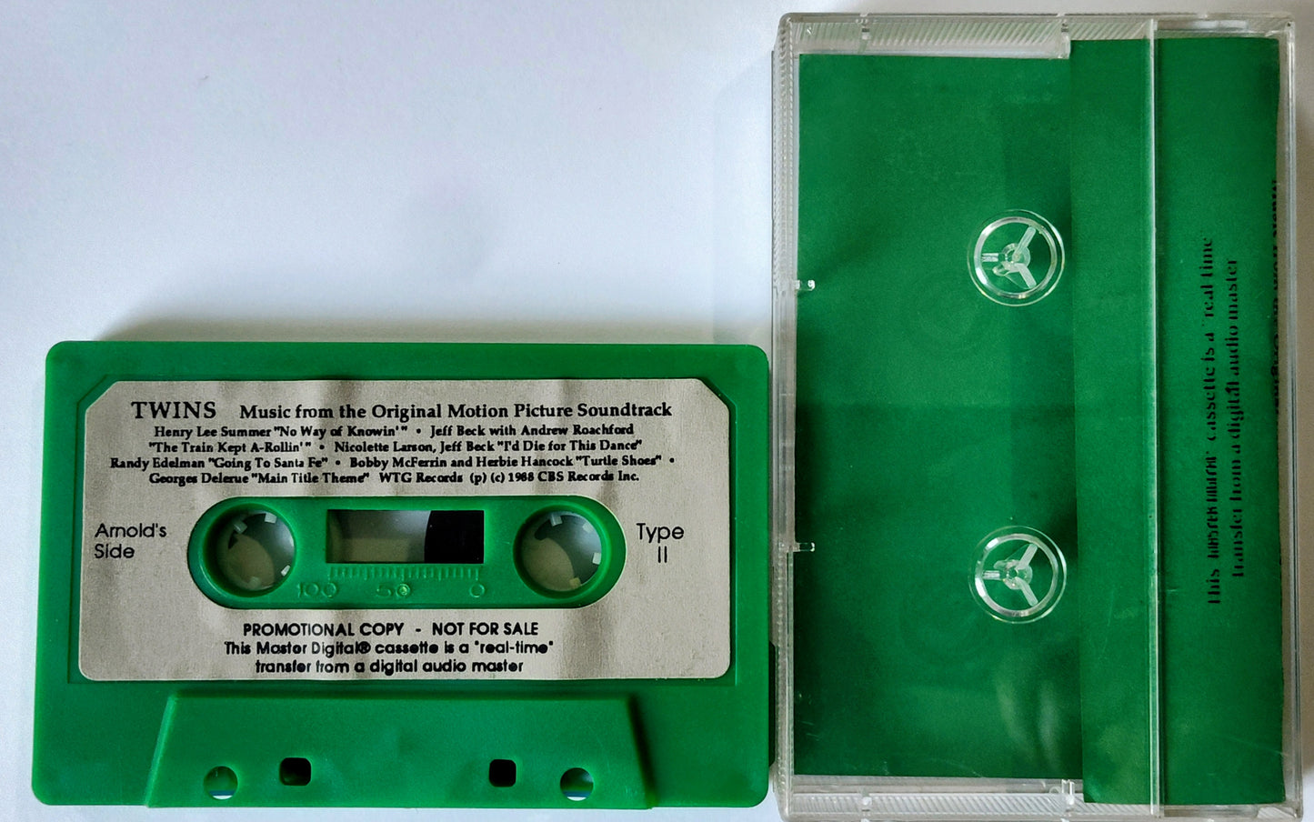 Various Artists - “Twins Soundtrack (Promo)” - CASSETTE TAPE VG+/VG+